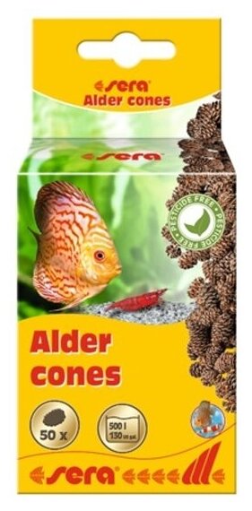 Ольховые шишки Sera Alder cones для снижения pH-уровня (S32276)