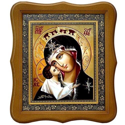 Игоревская икона Божьей Матери на холсте. молитвы в скорбях и искушениях творимые