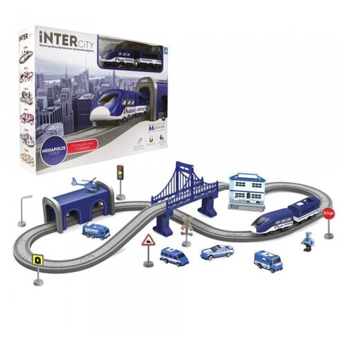 Игровой набор «Железная дорога InterCity Megapolis – Полицейская станция», 1TOY