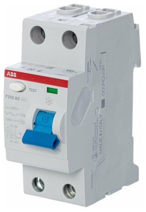 Узо ABB F202 2п 40A 30mA AC