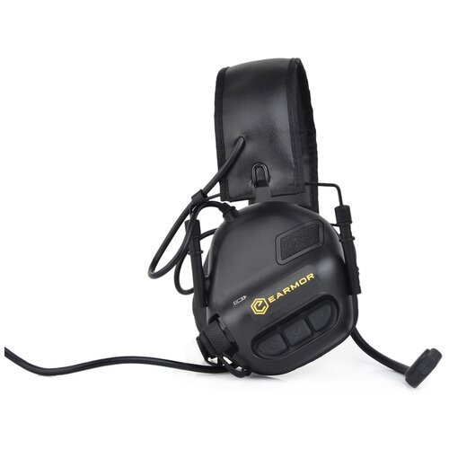 Наушники активные стрелковые Earmor Military Edition ME5 c микрофоном и разъемом для тангенты 22-82 ДБ Черный 1446700₽