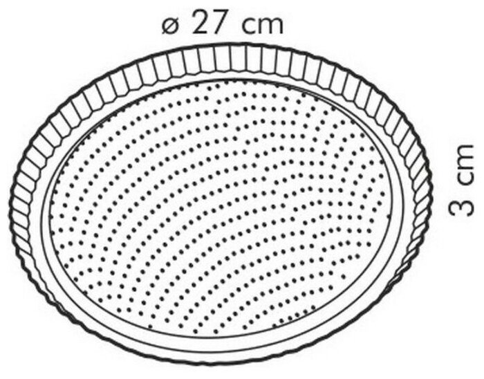 Форма TESCOMA с волнистыми краями DELICIA28 см (623114) - фотография № 2