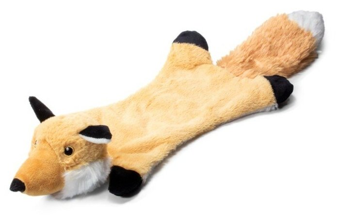 Игрушка для собак Dog Toys шкурка-лиса С 2-МЯ пищалками без набивки 49 СМ