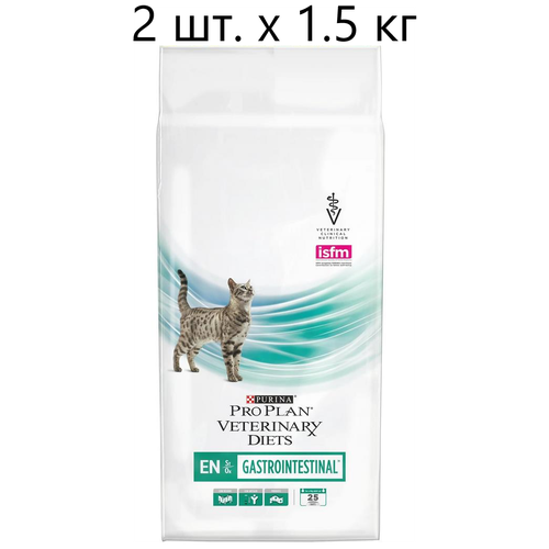 Сухой корм для кошек Purina Pro Plan Veterinary Diets EN ST/OX GASTROINTESTINAL, для снижения проявлений острых кишечных расстройств, 3 шт. х 400 г