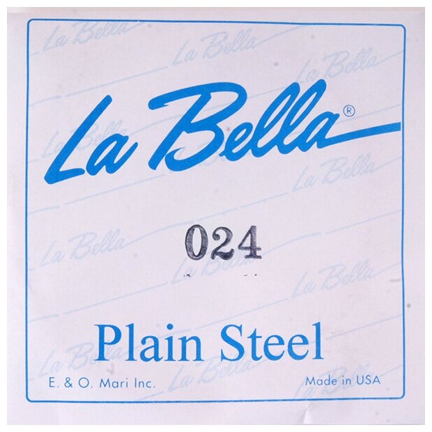 Отдельная стальная струна без оплетки, 024, La Bella PS024