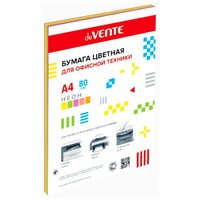 Бумага цветная А4 80г/м2 MIX неон 20л (4цв*5л) DEVENTE 2072937 460984