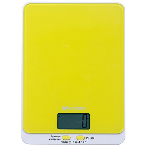 Кухонные весы Kitfort КТ-803-4, жёлтые