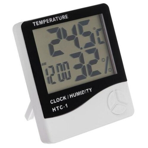 Термометр LuazON LTR-14, электронный, датчик температуры, датчик влажности, белый термометр luazon ltr 14 электронный датчик температуры датчик влажности белый