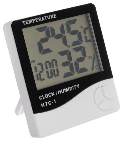 Термометр LuazON LTR-14, электронный, датчик температуры, датчик влажности, белый