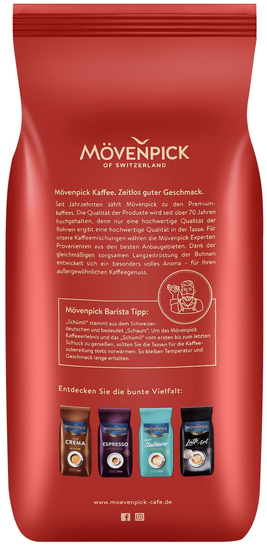 Кофе в зернах Movenpick Schumli, 1000 гр. - фотография № 5