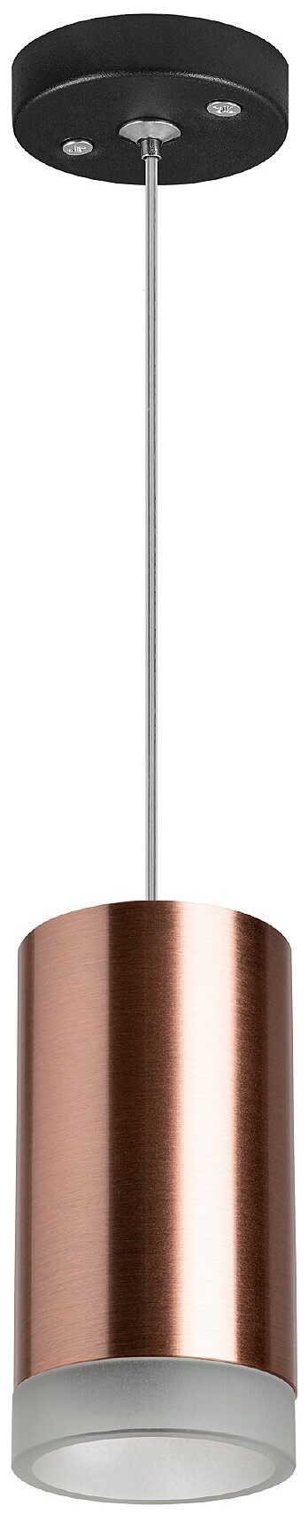 Светильник подвесной Lightstar Rullo RP430430, GU10, кол-во ламп:1шт, Медь
