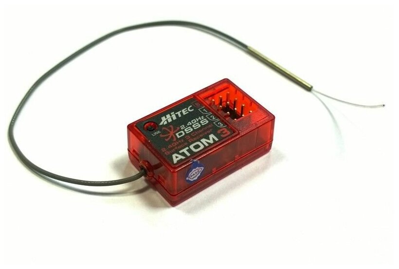 Приемник Hitec Atom 3 DSSS Micro Receiver 2.4GHz для р/у моделей Хайтек ...
