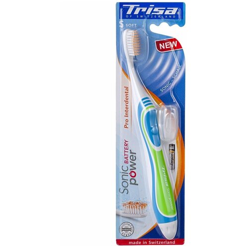 Зубная щётка электрическая Trisa Sonicpower Battery 661945 Green 188000₽