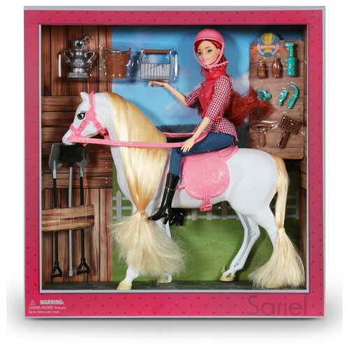 кукла breyer хизер английская наездница Кукла 7763-A с лошадью и аксессуарами