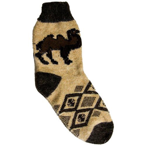 Носки Lukky, размер 41-45, бежевый термоноски мужские из верблюжьей шерсти тонкие теплые однотонные в полоску