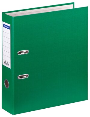 Папка-регистратор OfficeSpace, 70 мм, бумвинил, с карманом на корешке, зеленая
