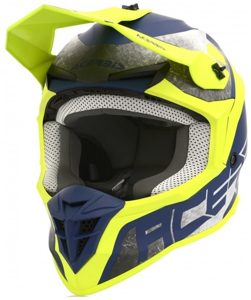 Кроссовый шлем ACERBIS Linear Yellow/Blue