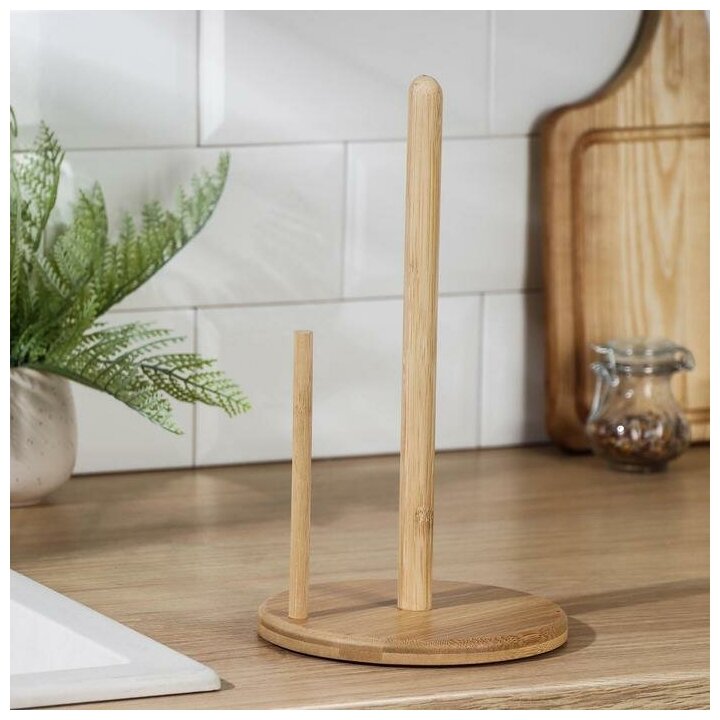 фото Держатель для полотенец «Бамбук», 16×16×30 см