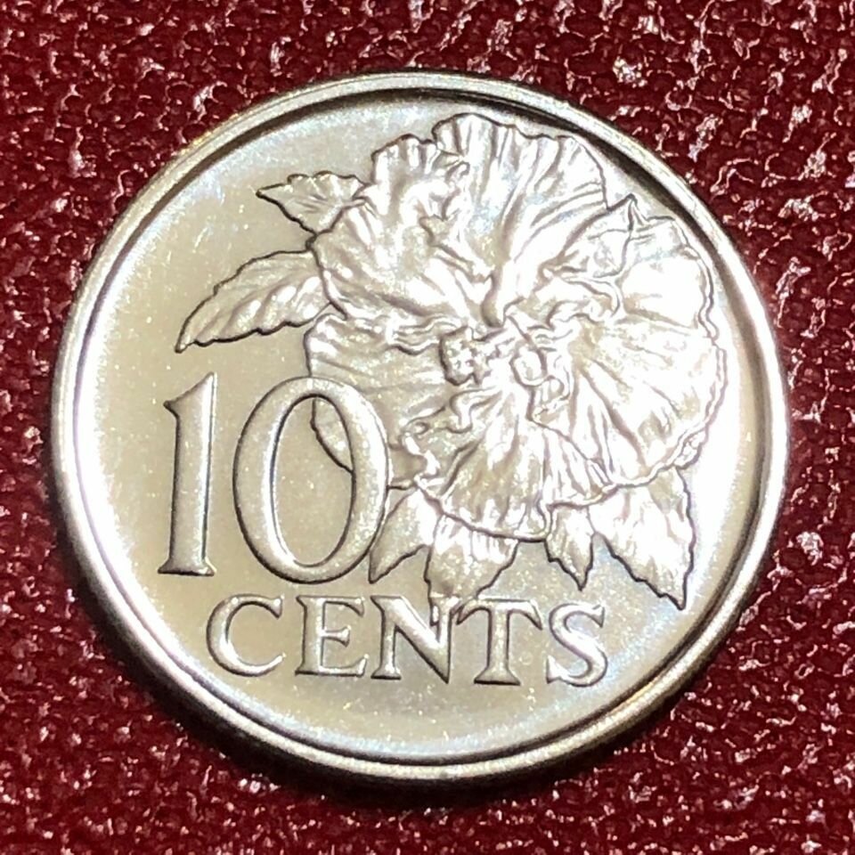 Монета Тринидад и Тобаго 10 Центов 2017 год #4-10