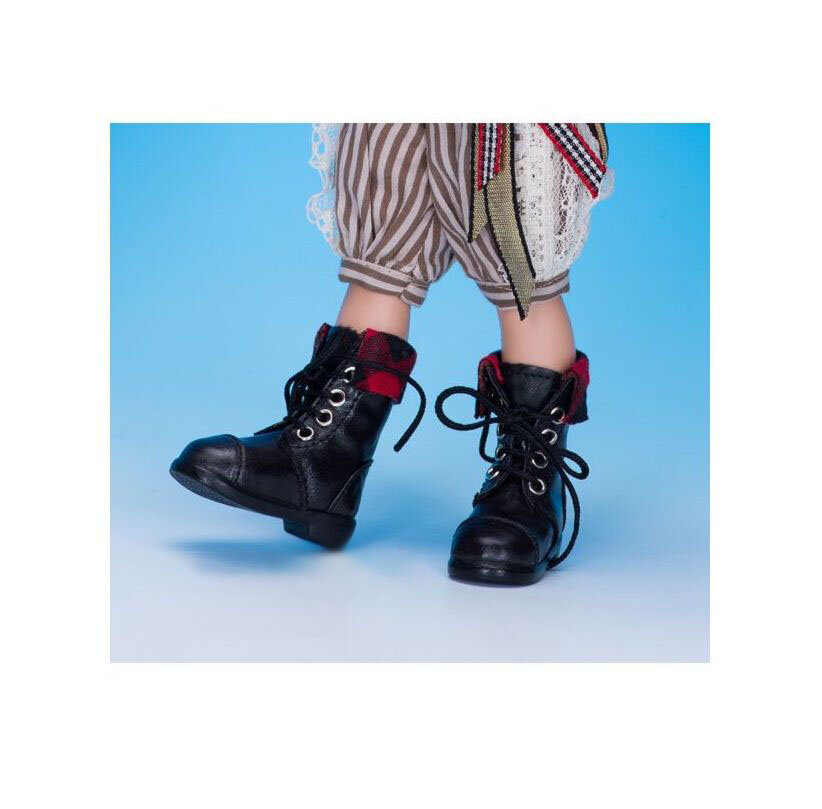 Fairyland Boots LS-12 Black for LittleFee (Черные сапожки для кукол ЛитлФи Фейриленд)