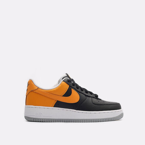 Кроссовки NIKE Air Force 1 Low Retro, размер 8 US, черный, желтый