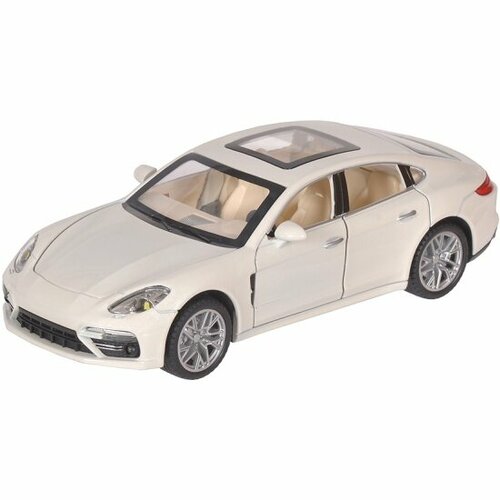 Машина металлическая MX 33603 Porsche Panamera свет и звук белый 1:24 модель машины porsche panamera 1 24 18 5см свет звук инерционный механизм 33603