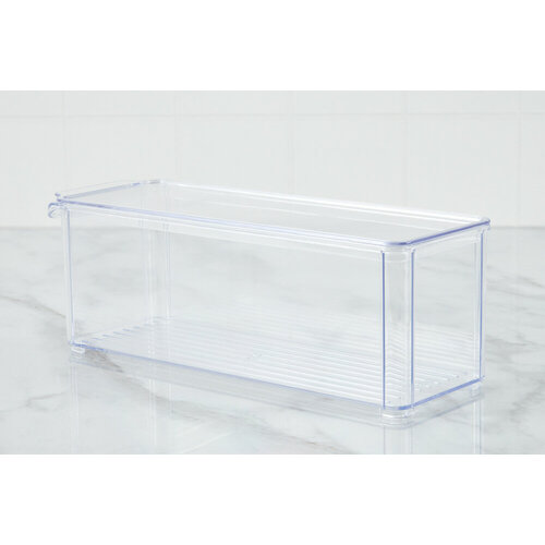 Органайзер д/холодильника 2,2л 10*30*10см с/кр прозрачный М1585 (12) .