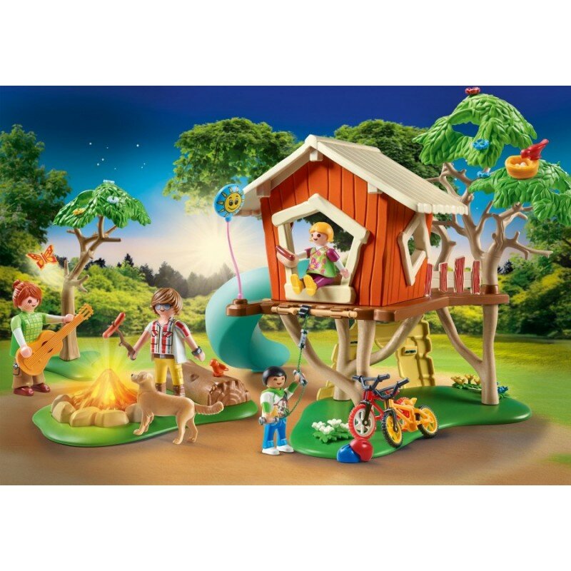 фото Конструктор Playmobil Семейный отдых 71001 Домик приключений на дереве с горкой