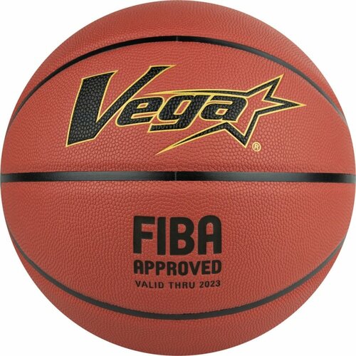 Мяч баскетбольный VEGA 3600, OBU-718, FIBA, размер 7, синтетическая кожа (микрофибра), нейлоновый корд, бутил. кам, темно-кор