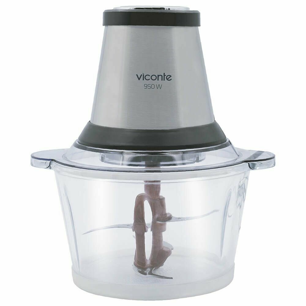 Измельчитель VICONTE VC-446 из нержавеющей стали, 950 Вт, 2 л, серый