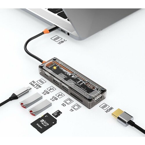 USB хаб концентратор с разъемом Type-C и 6 портами 199000₽