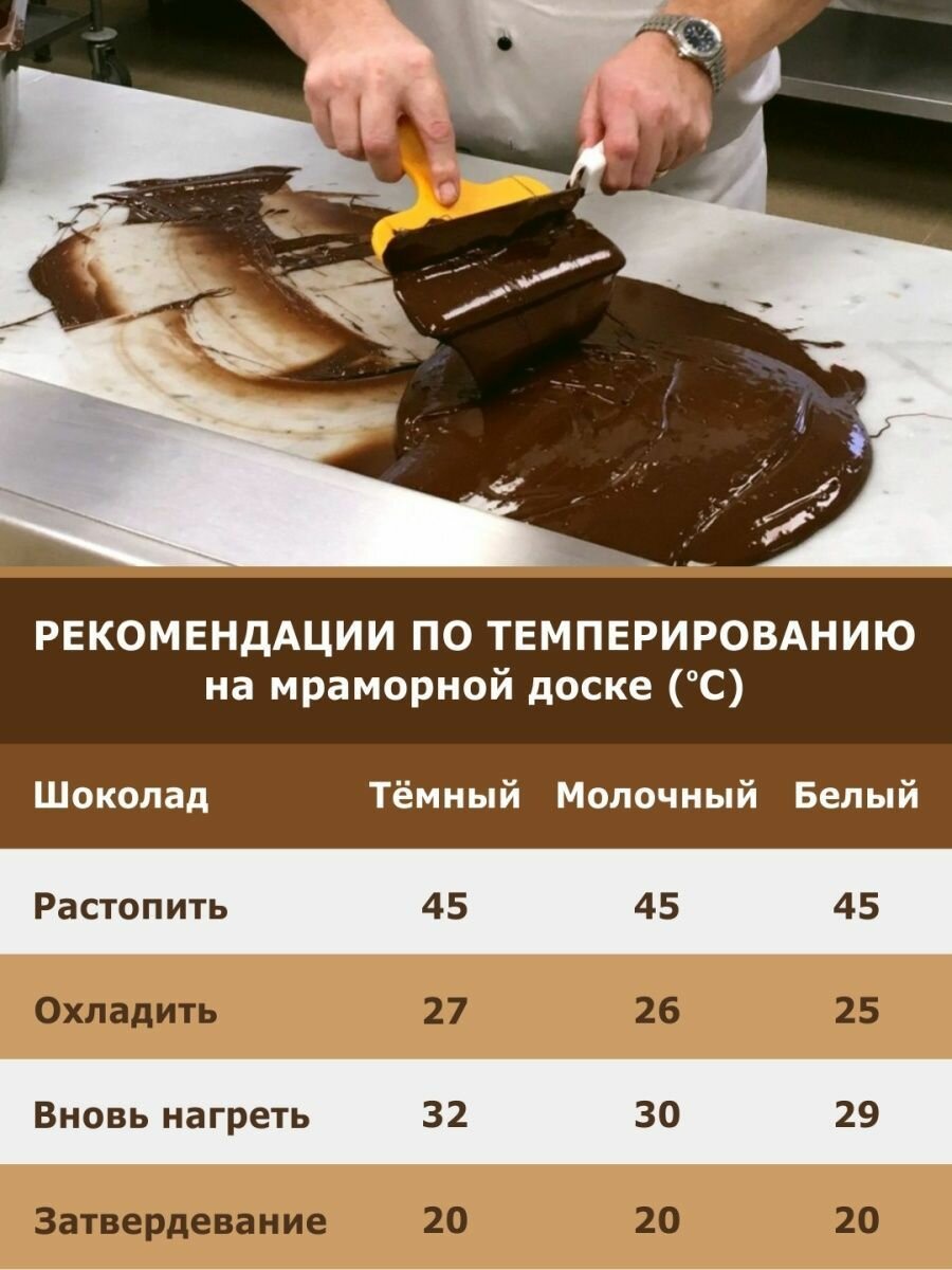 Шоколад кондитерский бельгийский белый 0,5 кг
