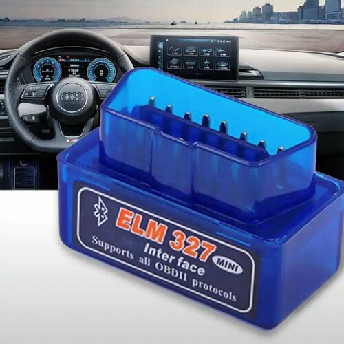 Автомобильный сканер EML327 Bluetooth/сканер для диагностики неисправностей автомобиля синий