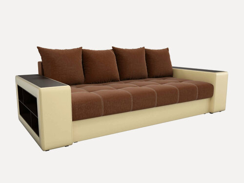 Изображение товара Artum Диван прямой Дубай рогожка коричневый