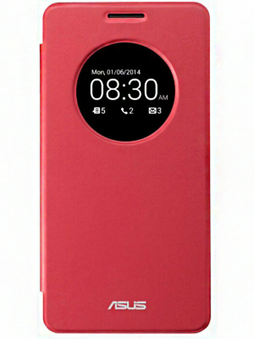 Чехол View Flip Cover для Asus ZenFone 6 A600CG / A601CG красный
