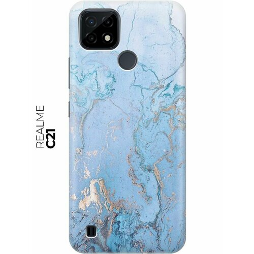 RE: PA Чехол - накладка ArtColor для realme C21 с принтом Голубой мрамор re pa чехол накладка artcolor для realme c21 с принтом фиолетовый мрамор