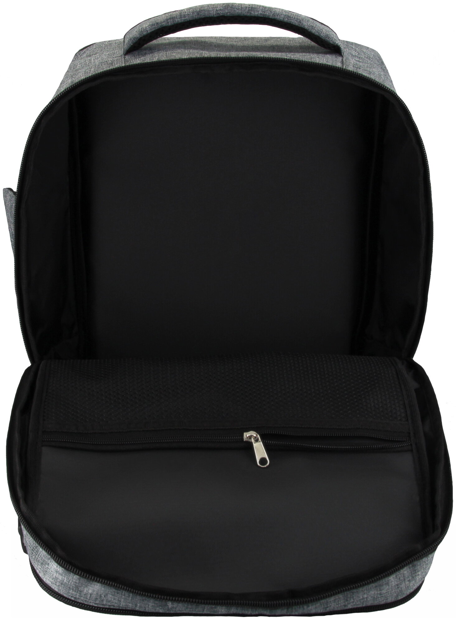 Рюкзак сумка дорожная чемодан ручная кладь 40х30х20 в самолет, серый - фотография № 7