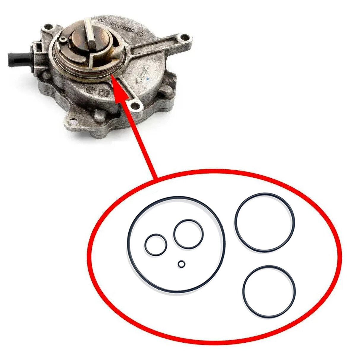 Ремкомплект вакуумного насоса VW & AUDI 2.0 TFSI 06D145100H и 06D145100E