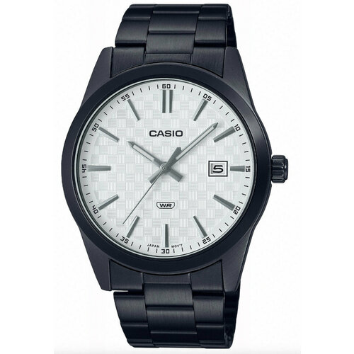 Наручные часы CASIO MTP-VD03B-7A, черный, белый universal reducer for 3 5 id v band to 4 id v band flange mild steel