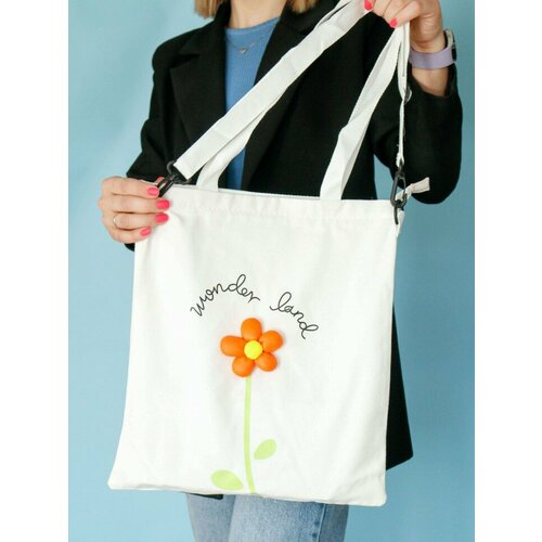 Сумка шоппер iLikeGift, белый сумки для мамы erichkrause сумка шоппер flower cocktail