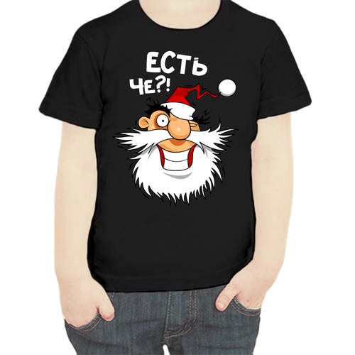 фото Футболка , размер 104, черный нет бренда