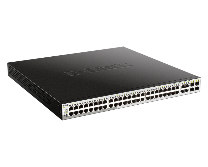 Коммутатор D-link DGS-1210-52MP/FL1A 48G 4SFP 48PoE