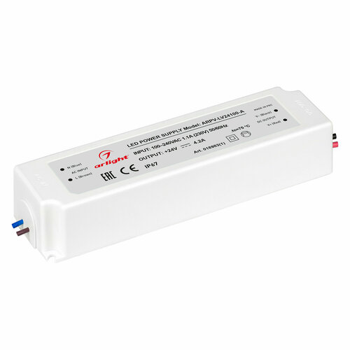 Блок питания (AC-DC) 24V 100W 018983(1) ARPV-LV24100-A герм IP67 пластик блок питания ac dc 12v 100w 018970 1 arpv lv12100 a герм ip67 пластик