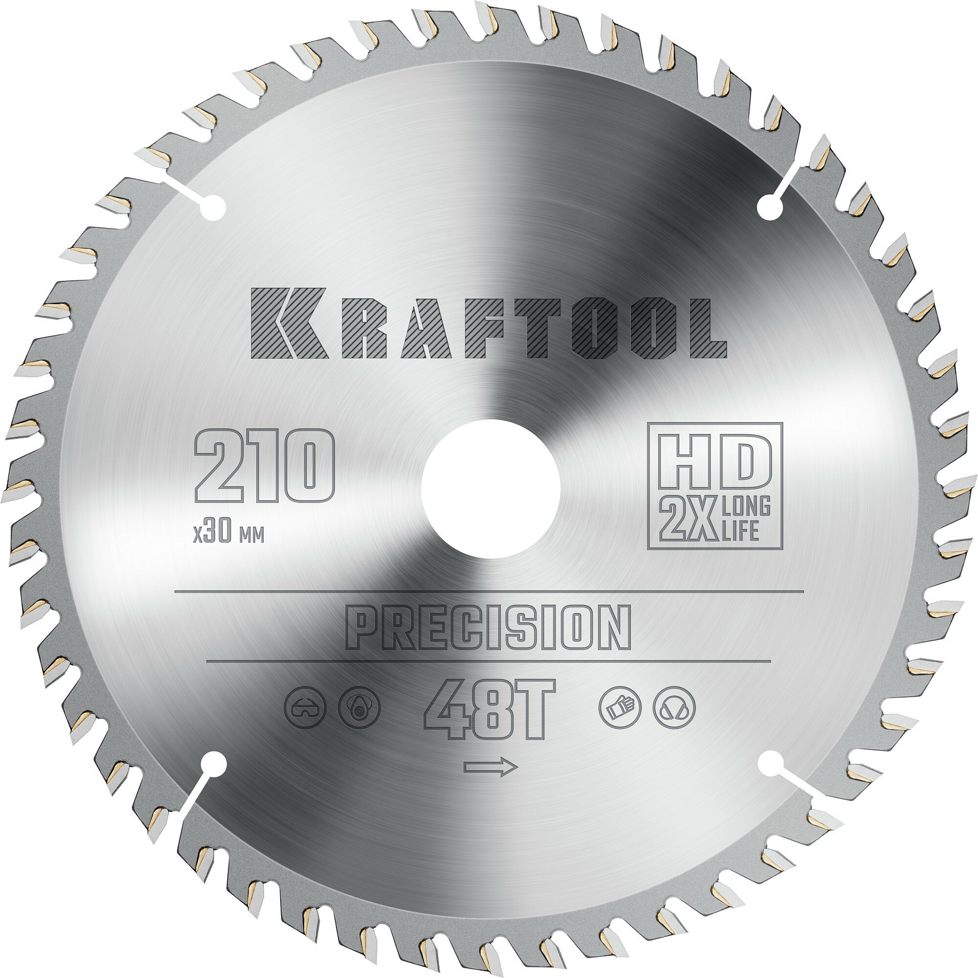 KRAFTOOL PRECISION 210х30мм 48Т диск пильный по дереву