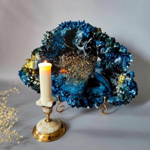 Поднос Синий из эпоксидной смолы 5988₽