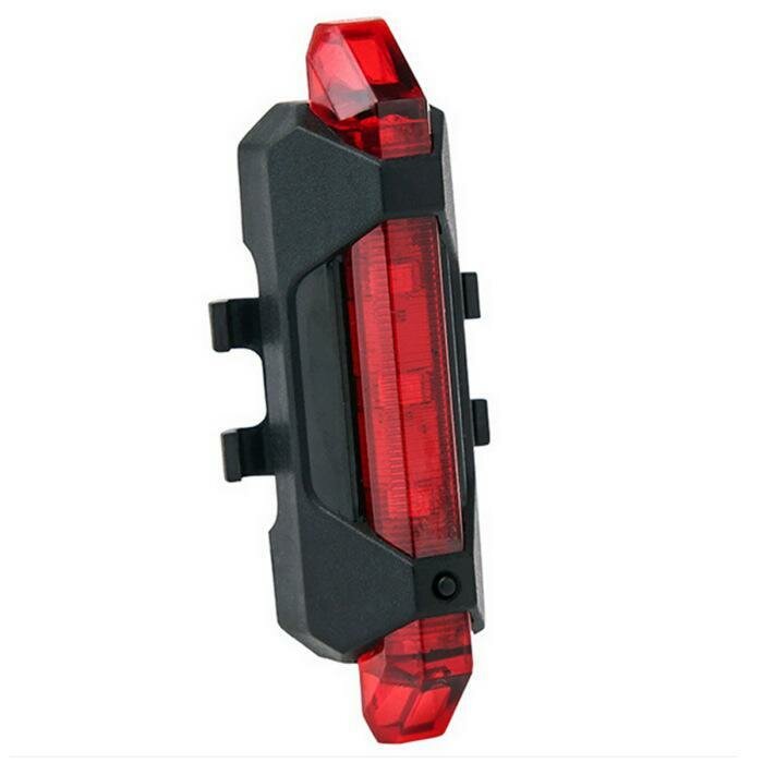 Велосипедный фонарь задний, велофонарь зарядка USB, 4 режима, красный