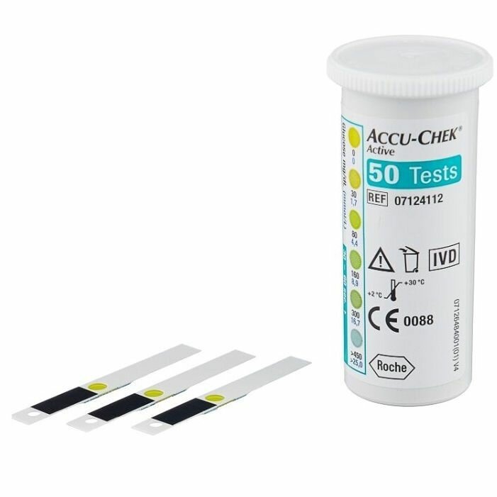 Тест-полоски для глюкометра Accu-Chek Active (Акку-Чек Актив), 50 шт.