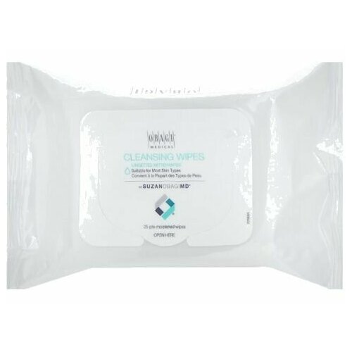 Салфетки очищающие 25шт Obagi CLEANSING WIPES by SUZANOBAGIMD