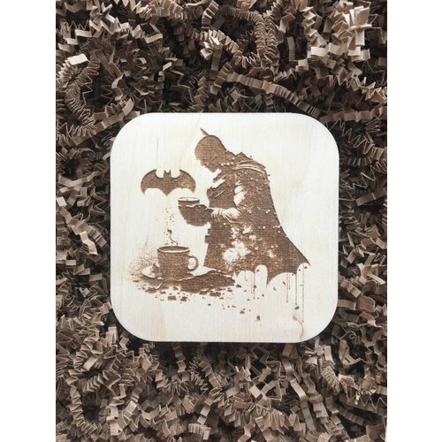 Подставка под кружку бирдекель Бэтмен светлая Batman 390₽