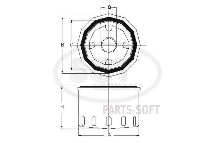 SCT GERMANY SG1340 Фильтр АКПП SUBARU FORESTER/ IMPREZA/ LEGACY/ TRIBECA 95-